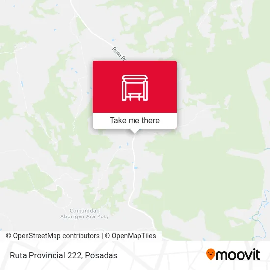 Mapa de Ruta Provincial 222