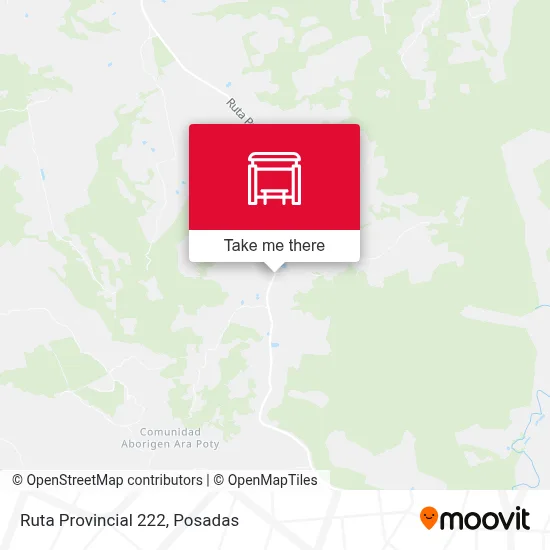 Mapa de Ruta Provincial 222