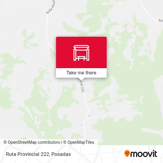 Mapa de Ruta Provincial 222