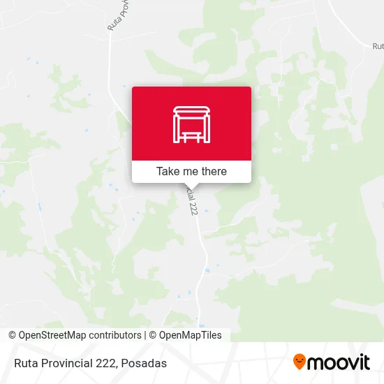 Mapa de Ruta Provincial 222