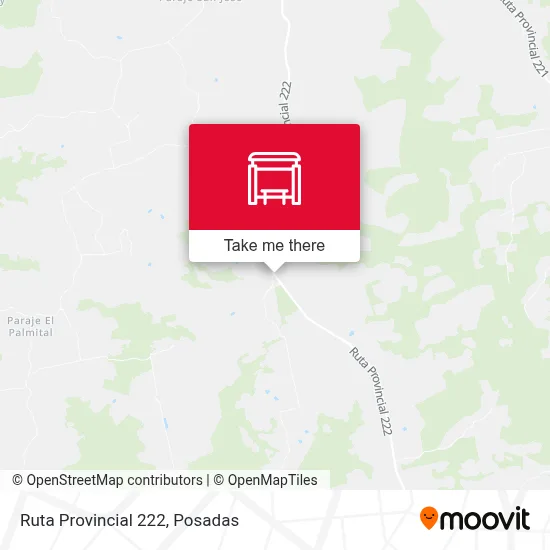Mapa de Ruta Provincial 222