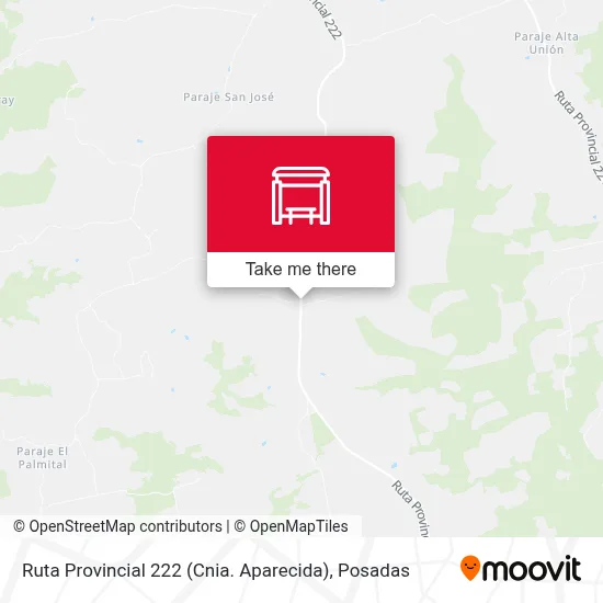 Ruta Provincial 222 (Cnia. Aparecida) map
