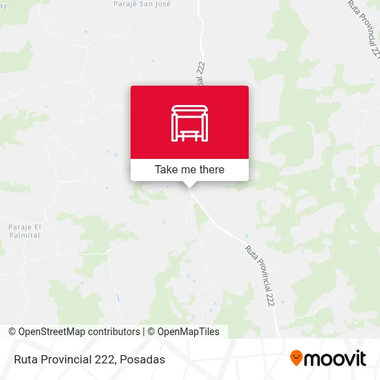 Mapa de Ruta Provincial 222