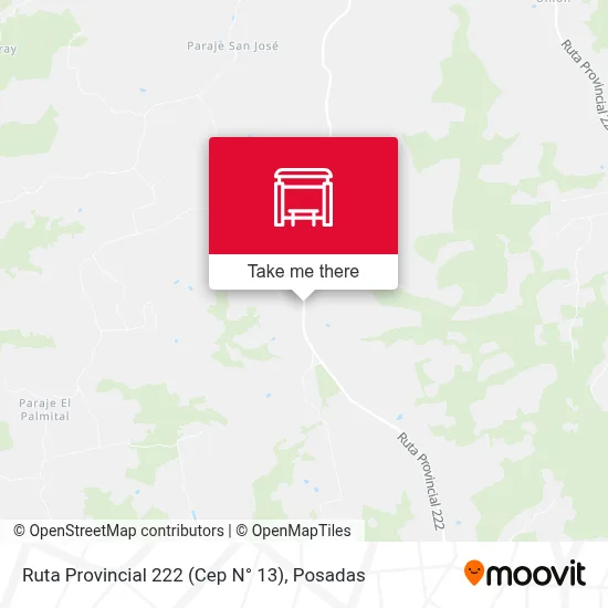 Ruta Provincial 222 (Cep N° 13) map
