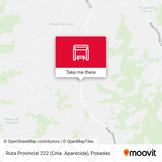 Ruta Provincial 222 (Cnia. Aparecida) map