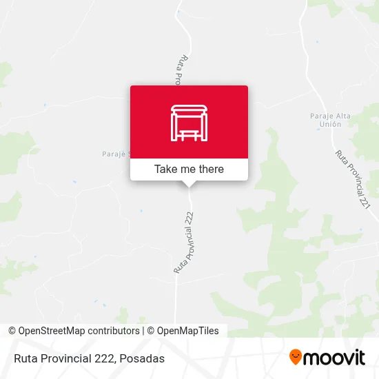 Mapa de Ruta Provincial 222