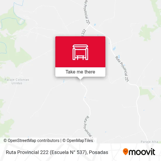 Ruta Provincial 222 (Escuela N° 537) map