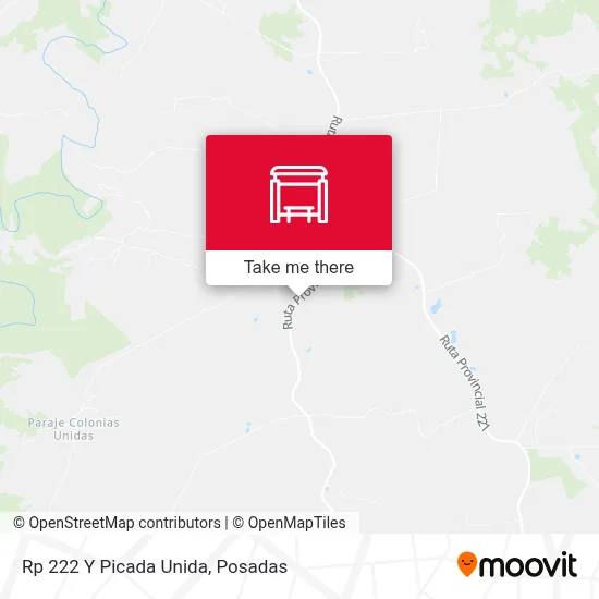 Mapa de Rp 222 Y Picada Unida