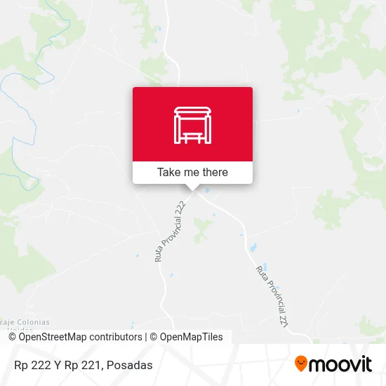 Mapa de Rp 222 Y Rp 221