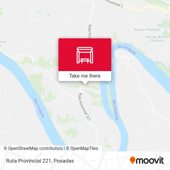 Mapa de Ruta Provincial 221