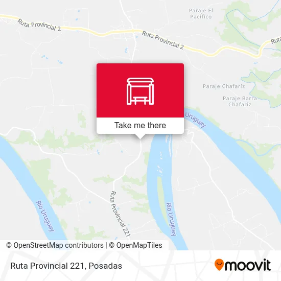Mapa de Ruta Provincial 221