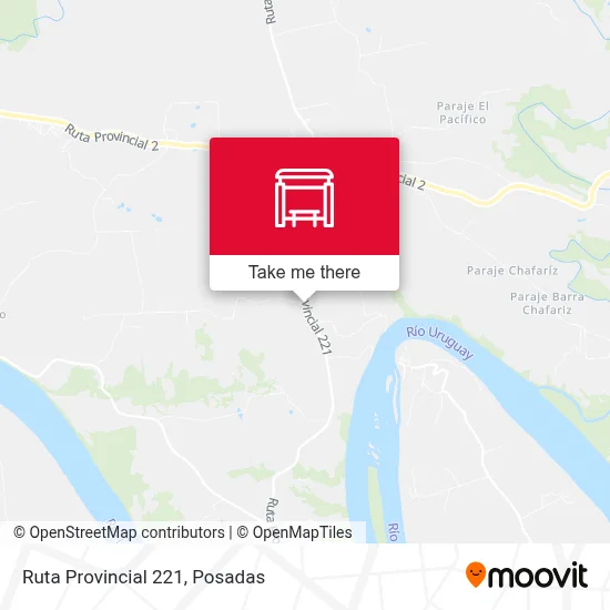 Mapa de Ruta Provincial 221