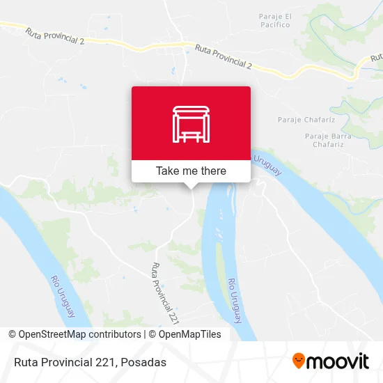 Mapa de Ruta Provincial 221