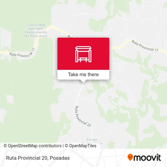 Mapa de Ruta Provincial 20