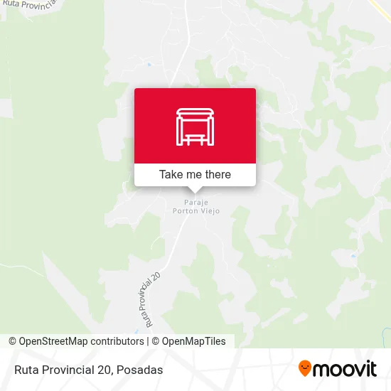 Mapa de Ruta Provincial 20
