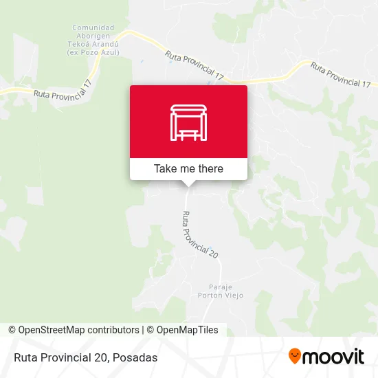 Mapa de Ruta Provincial 20