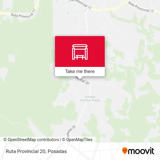 Mapa de Ruta Provincial 20