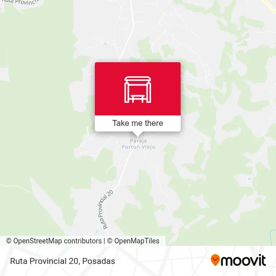 Mapa de Ruta Provincial 20