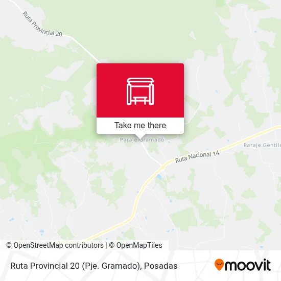 Ruta Provincial 20 (Pje. Gramado) map