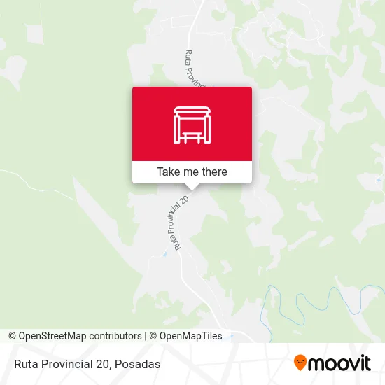 Mapa de Ruta Provincial 20