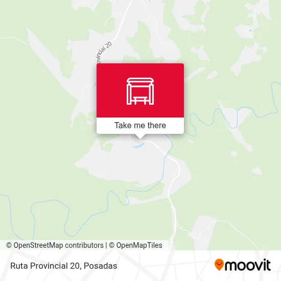 Mapa de Ruta Provincial 20