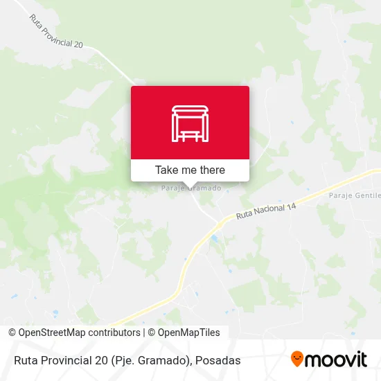 Ruta Provincial 20 (Pje. Gramado) map