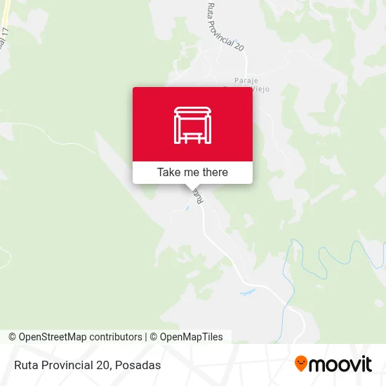 Mapa de Ruta Provincial 20