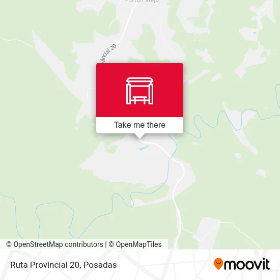 Mapa de Ruta Provincial 20