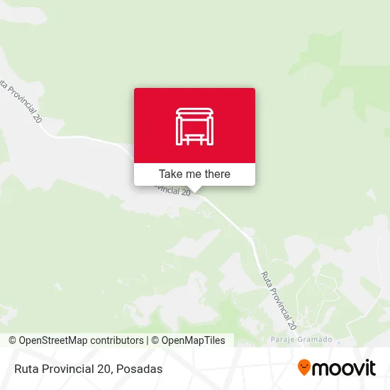 Mapa de Ruta Provincial 20