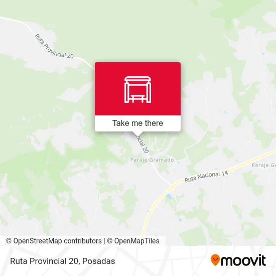 Mapa de Ruta Provincial 20