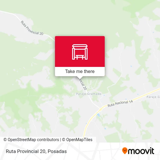 Mapa de Ruta Provincial 20
