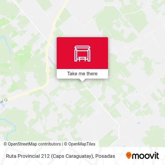 Ruta Provincial 212 (Caps Caraguatay) map