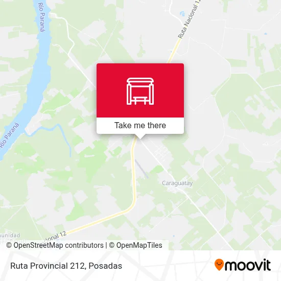 Mapa de Ruta Provincial 212