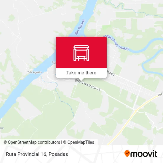 Mapa de Ruta Provincial 16