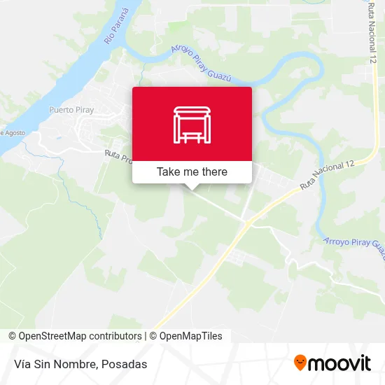 Vía Sin Nombre map
