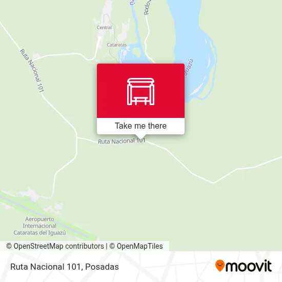 Mapa de Ruta Nacional 101