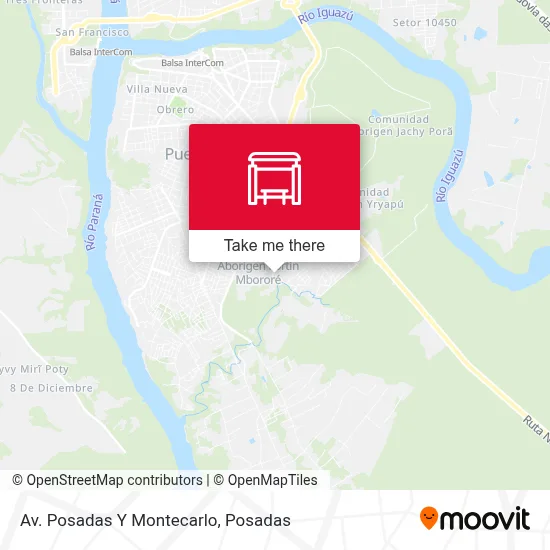 Av. Posadas Y Montecarlo map