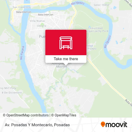 Av. Posadas Y Montecarlo map