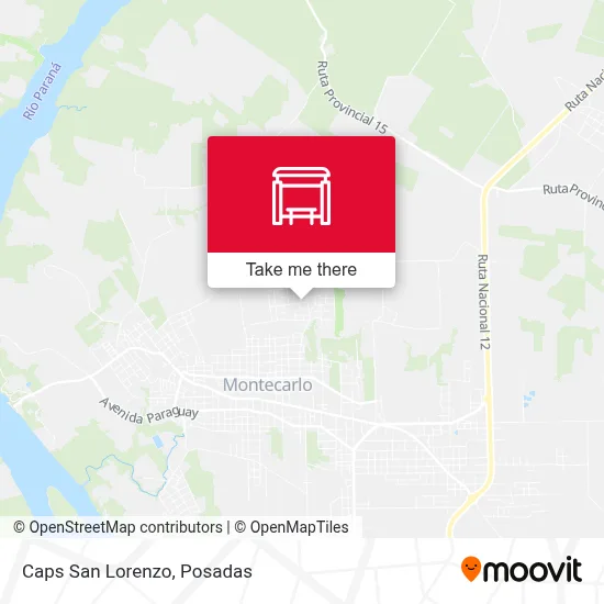 Caps San Lorenzo map