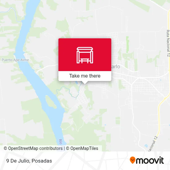 9 De Julio map
