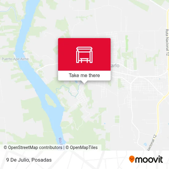 9 De Julio map