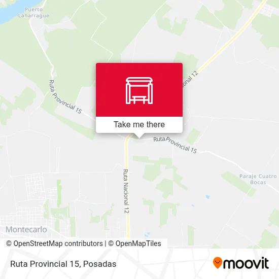Mapa de Ruta Provincial 15