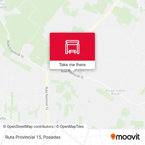 Mapa de Ruta Provincial 15