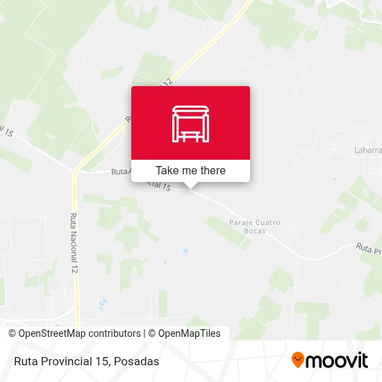 Mapa de Ruta Provincial 15