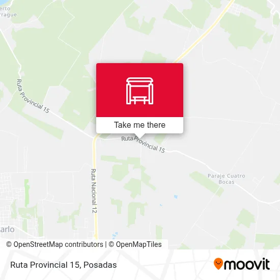 Mapa de Ruta Provincial 15