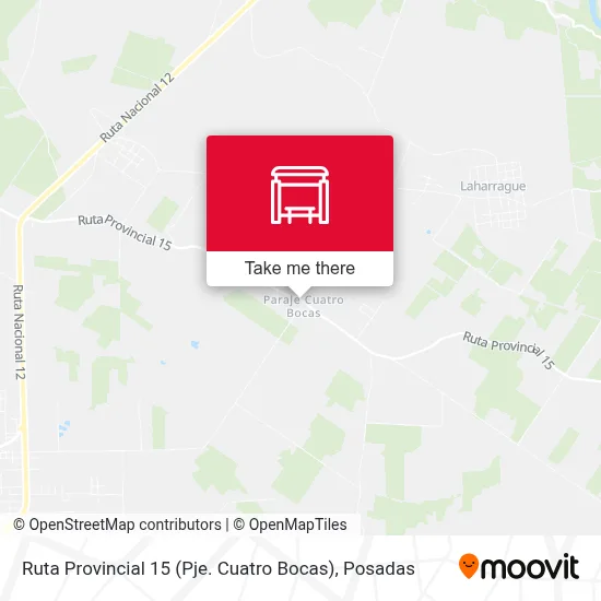 Ruta Provincial 15 (Pje. Cuatro Bocas) map