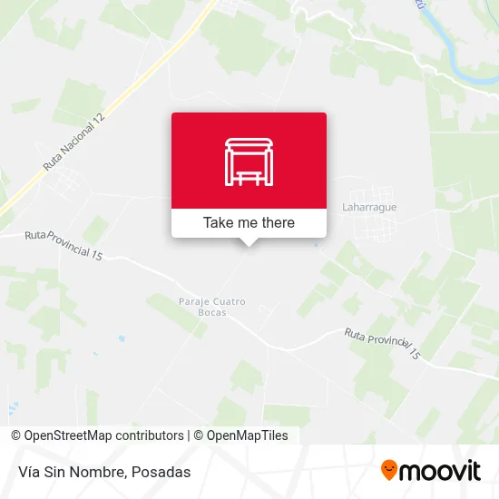 Vía Sin Nombre map