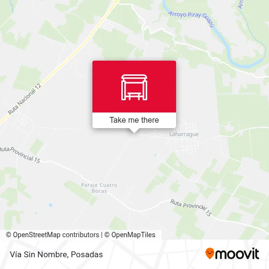 Vía Sin Nombre map