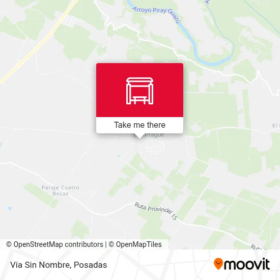 Vía Sin Nombre map