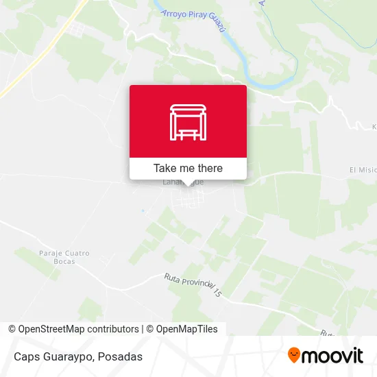 Caps Guaraypo map